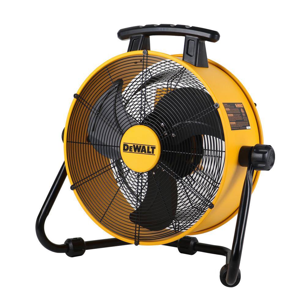 DW 18 in. Yellow 3-Speed Heavy-Duty Drum Fan with 6 ft. Power Cord DXF-1840