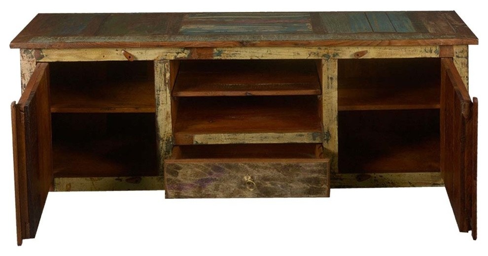 Solid Wood Handcrafted Rustic TV Stand Media Console   Farmhouse   Entertainment Centers And Tv Stands   by Sierra Living Concepts Inc  Houzz