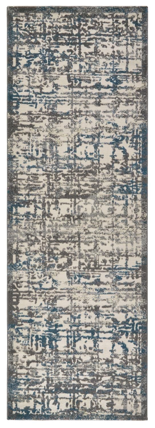 Plaza Gray and Teal Rug by BD Fine