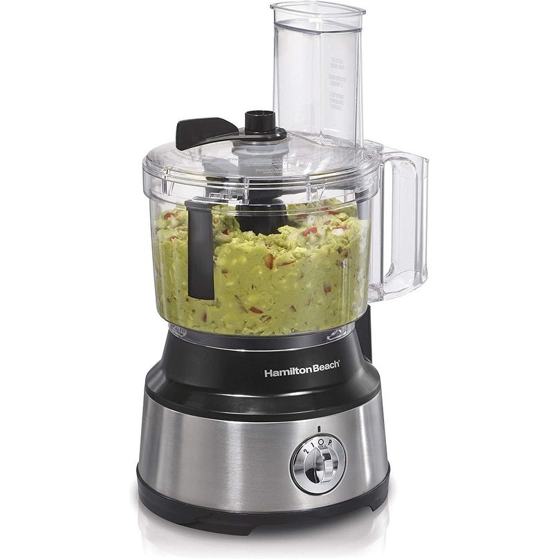 Food Processor and Vegetable Chopper - 10 Cups - Bowl Scraper， Stainless Steel