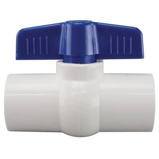 Everbilt 34 in. x 34 in. PVC Schedule 40 Slip x Slip Ball Valve Pro Pack (12-Pack) PVCBV3412JR