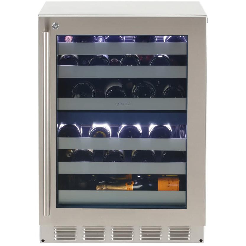 Sapphire 43-Bottle Wine Cooler with Dual Zones SW24DZSS