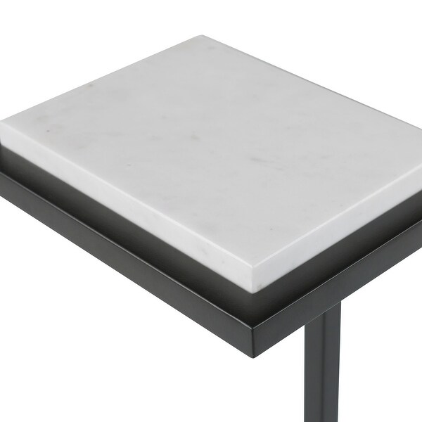 White Martini End Table - 8