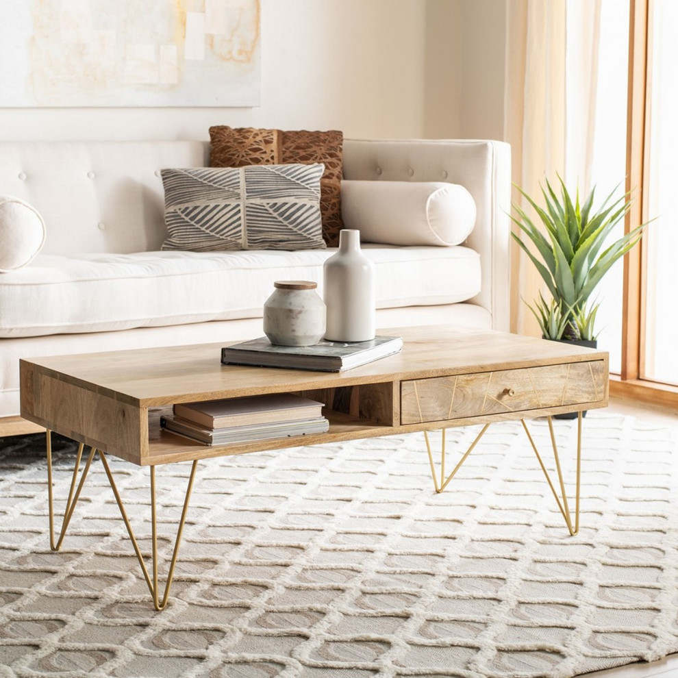 Carter Coffee Table Natural   Modern   Coffee Tables   by Virgil Stanis Design  Houzz