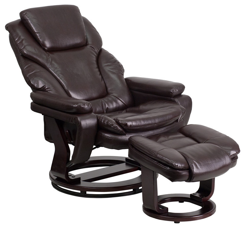 Flash Furniture BT 70222 BK FLAIR GG Black Bonded Leather Recliner   Contemporary   Recliner Chairs   by Pot Racks Plus  Houzz