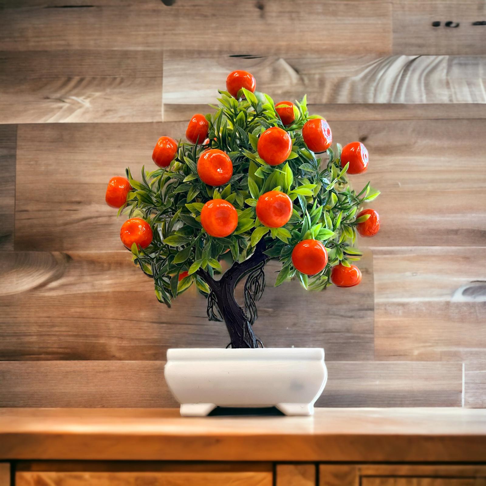 Gorgeous Orange Bonsai in pot of your choice-Artificial