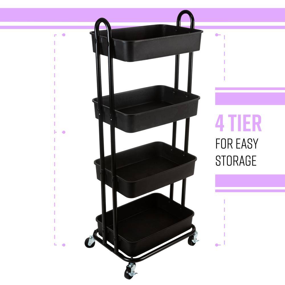 OIA 4 Tier Rolling Multifunctional Storage Cart NH-14234