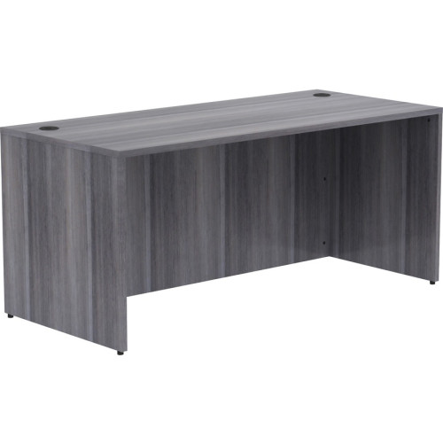 Lorell Weathered Charcoal Laminate Desk Shell (69546)