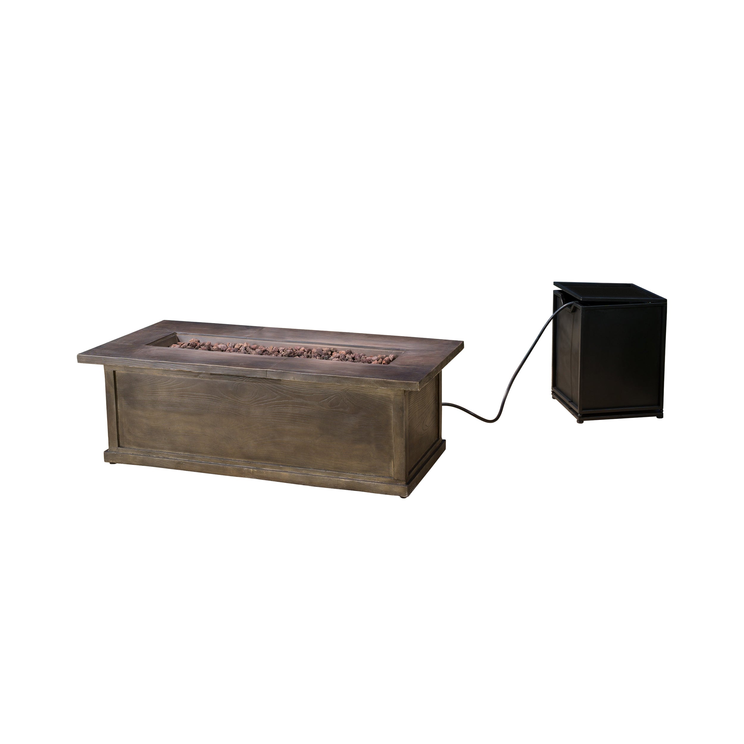 Pablo Outdoor 56-inch Rectangular Propane Fire Table