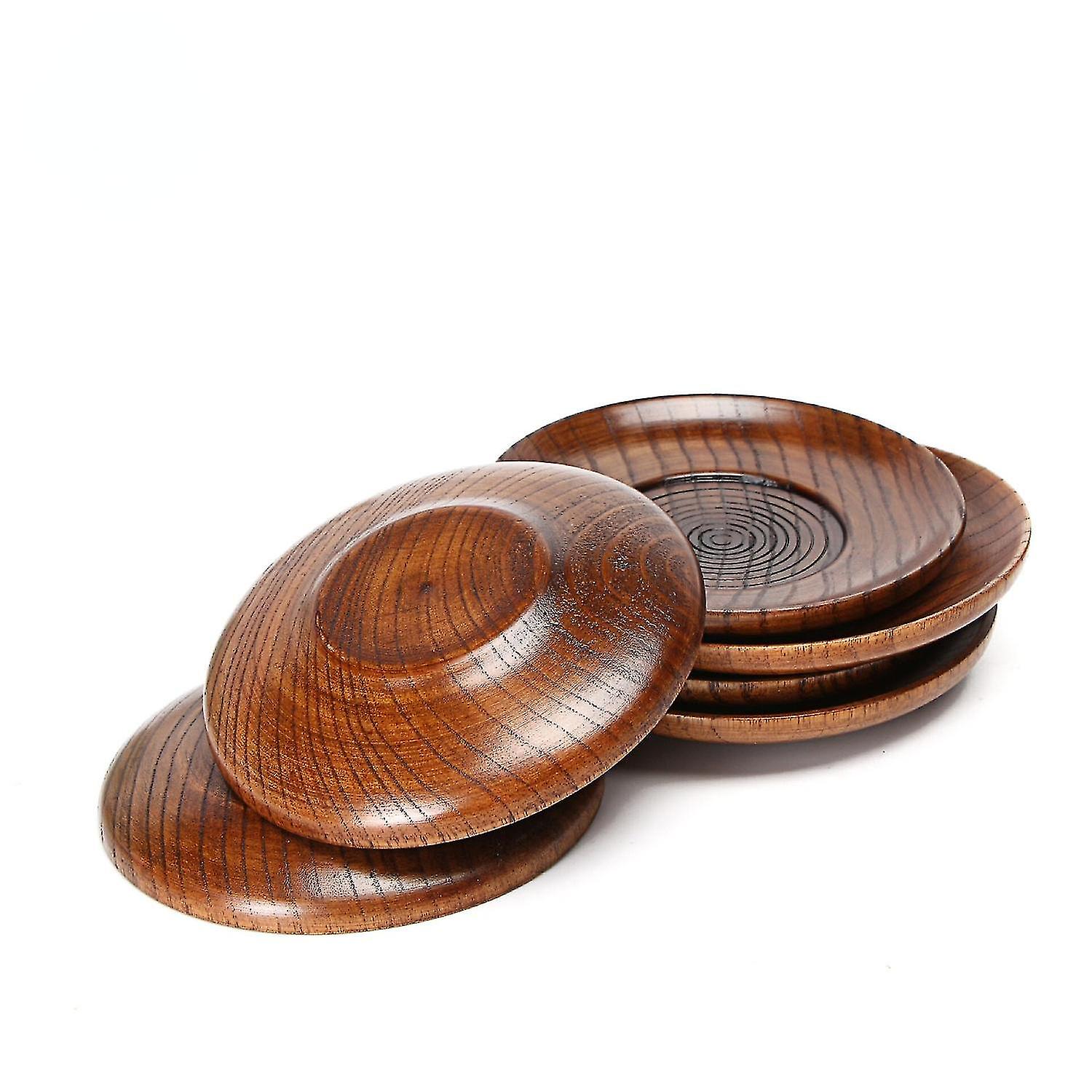 Nordic Heat Insulation Pad Tea Coaster Spiral Wooden Cup Holder Creative Round Anti Scalding Pad