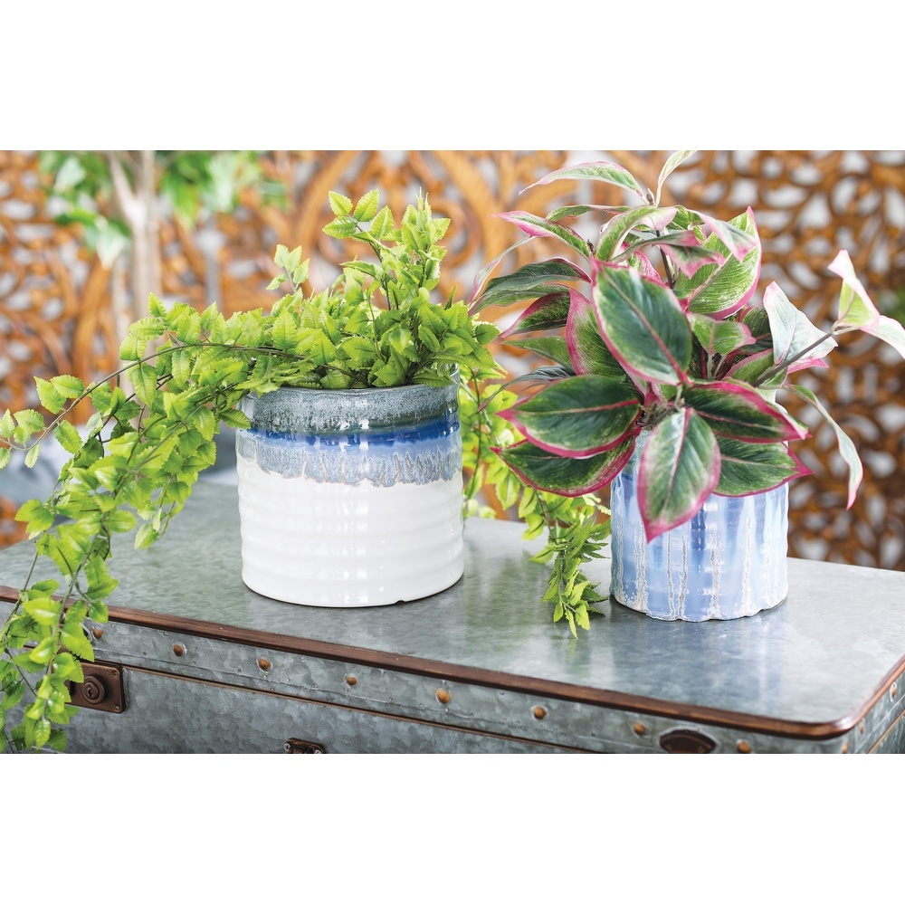 Porcelain Coastal Planter (Set of 3)   S/3 9\