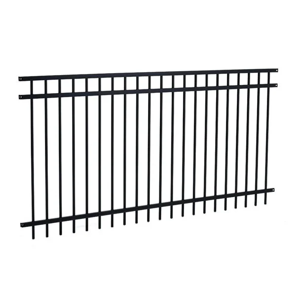 Professional manufacturer supply powder coated 8 ft high wrought iron security fence