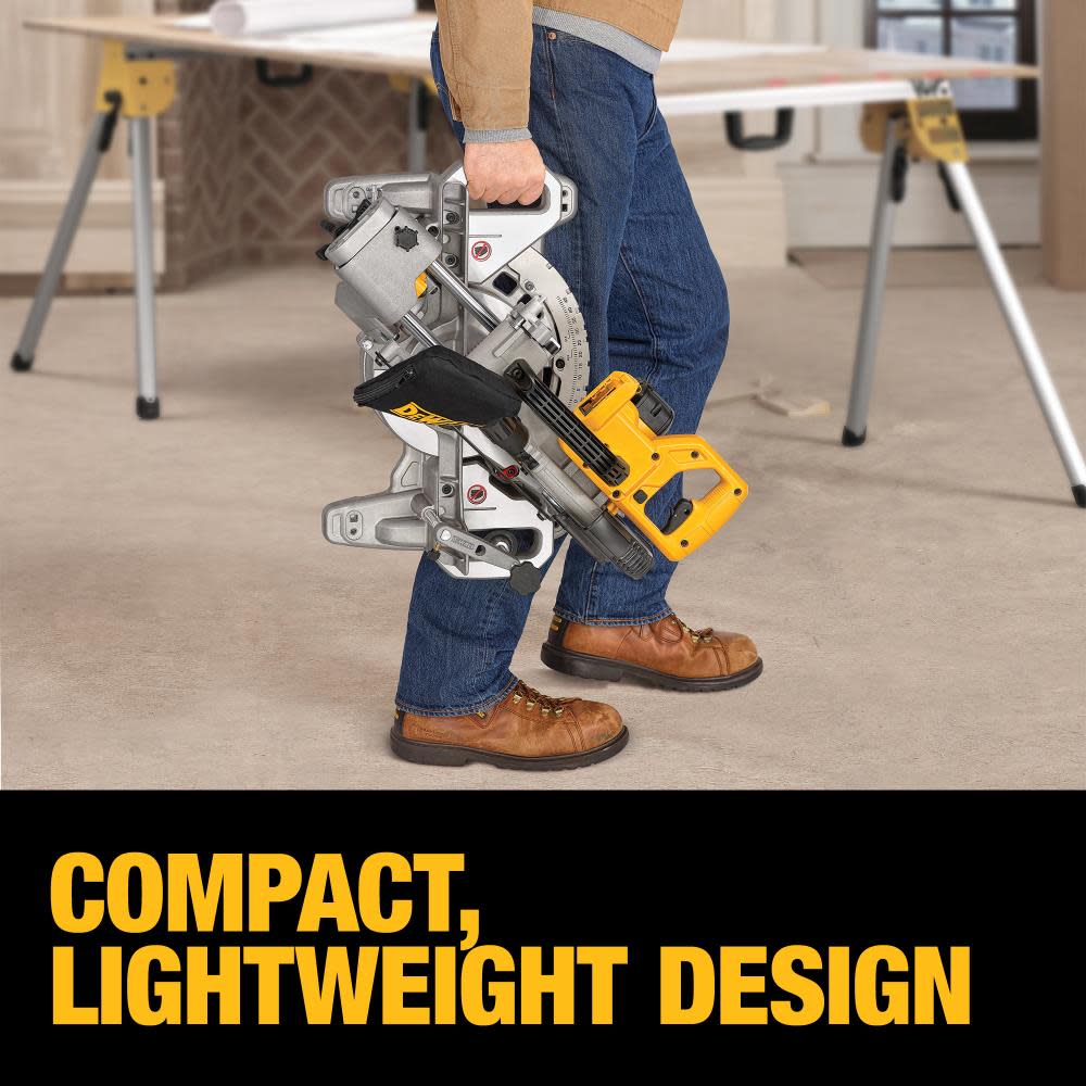 DEWALT 7-1/4 Miter Saw Single Bevel Sliding Compound Bare Tool ;