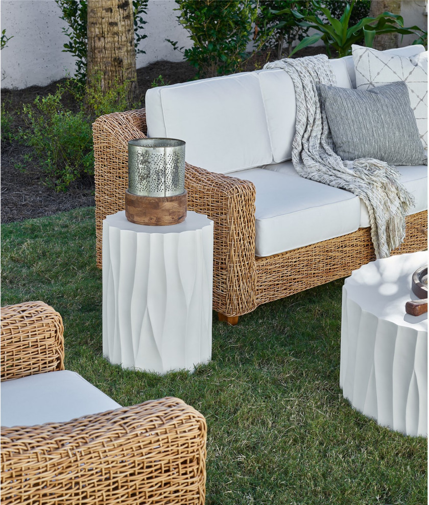 Geneva End Table   Transitional   Outdoor Side Tables   by HedgeApple  Houzz