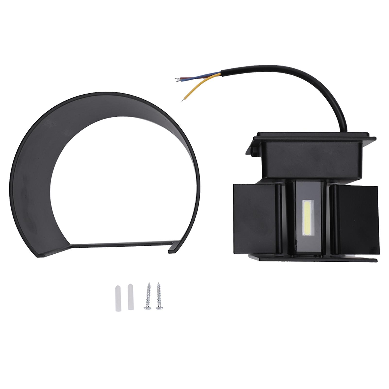 12w Outdoor Led Wall Lamp Ip65 Waterproof Aluminum Up And Down Lighting Wall Light Ac85265vblack Shell Cold White Light