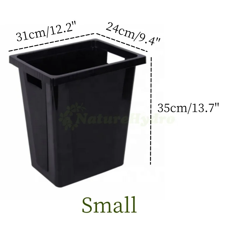 Factory Direct Supplies Black Pot Flower Bucket Wholesale Garden Bucket