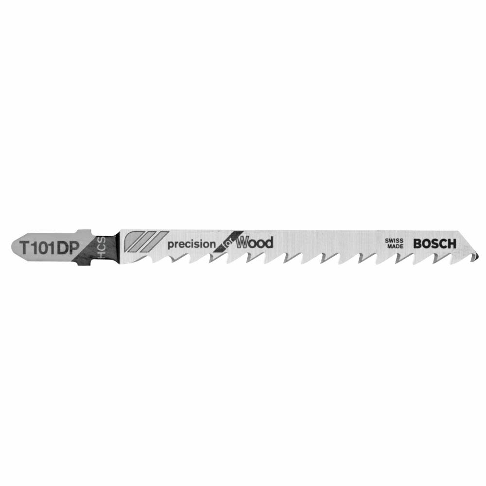 Bosch 5 pc. 4 In. 6 TPI Precision for Wood T-Shank Jig Saw Blades T101DP from Bosch