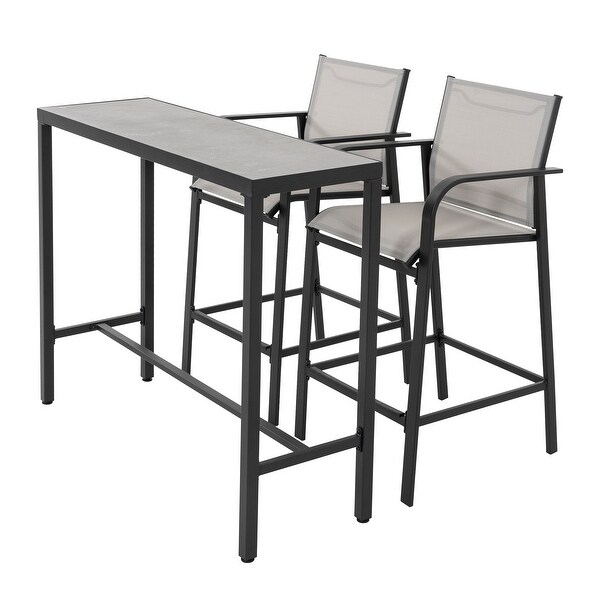 Nuu Garden Outdoor 3Piece Textilene Bar Set