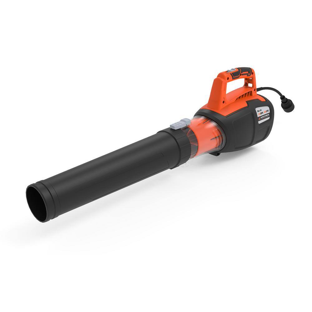 YARD FORCE 130 MPH 630 CFM 13 Amp Electric Handheld Jet Fan Leaf Blower with Bonus PPE Kit YF13