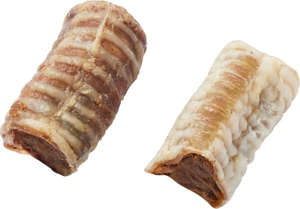 Bones and Chews Made in USA Cheese and Bacon Flavored Filled Beef Trachea Dog Treats