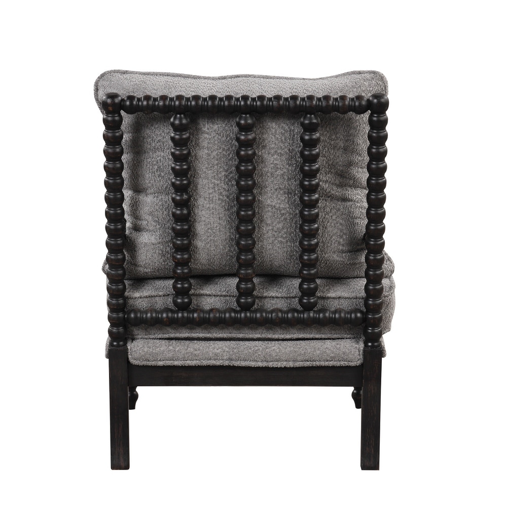 Tufted Velvet Accent Chair with Ottoman Lounge Chair Reading Chair