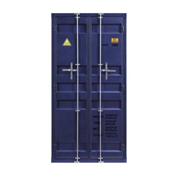 ACME Cargo Blue Metal Double Door Industrial Wardrobe - - 28676343