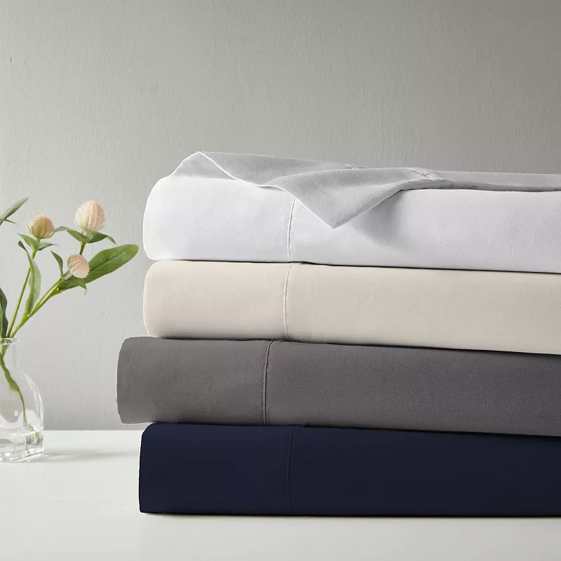 Purity Home Percale Weave Organic Cotton Deep Pocket Sheet Set or Pillowcases