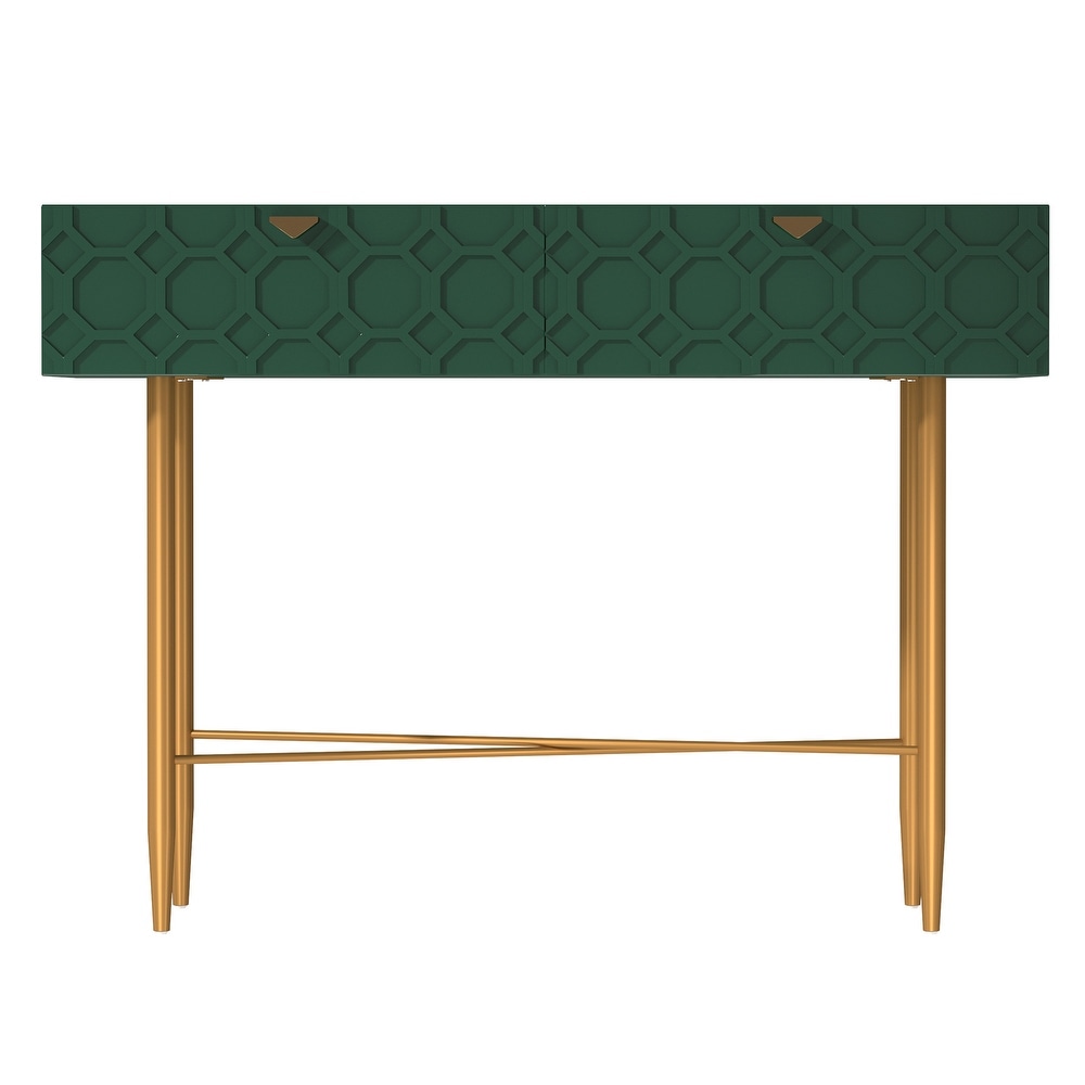 Clihome Accent 2 Drawer Console Table Entryway Table