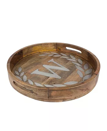 The GG Collection Heritage Collection Monogram Mango Wood Round Tray