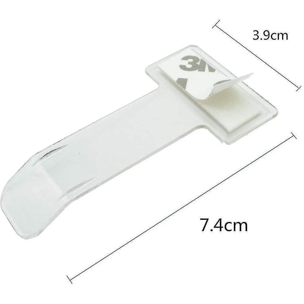 Parking Ticket Holders， 4 Pack Transparent Car Windshield Ticket Holders， Self Adhesive Tickets Clip