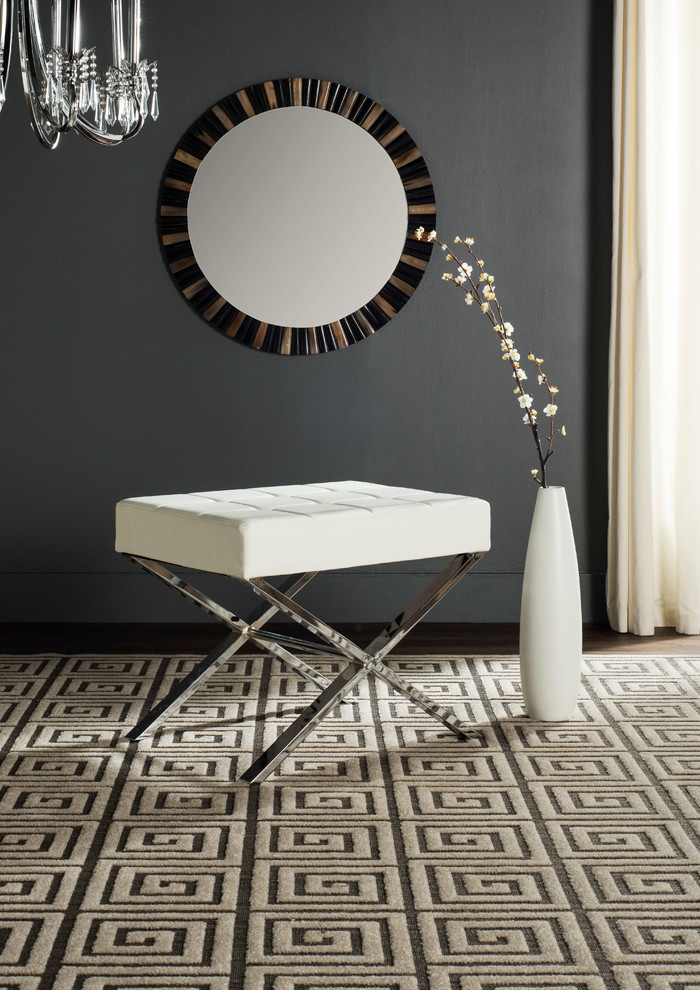 Sienna Ottoman   Contemporary   Footstools And Ottomans   by Safavieh  Houzz