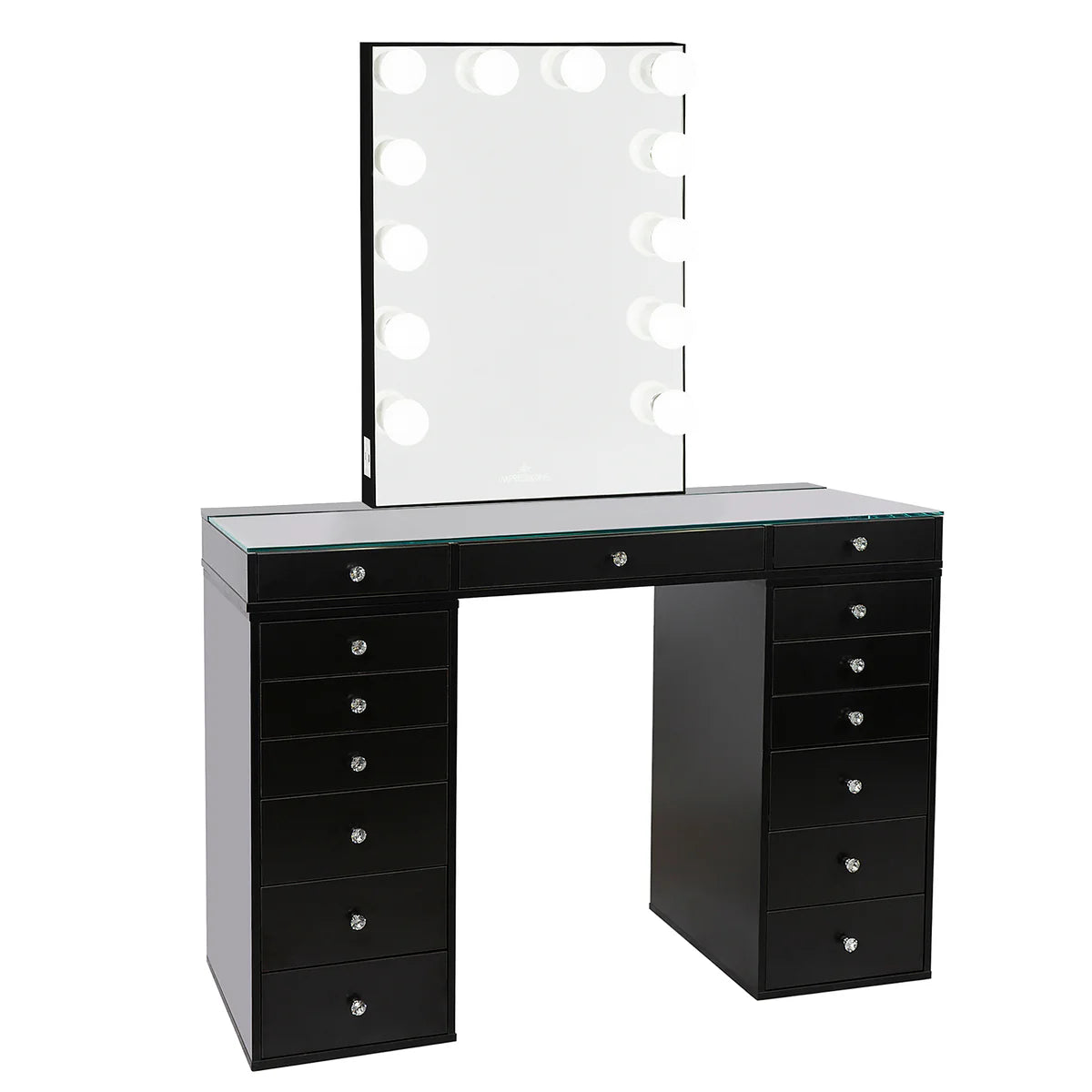 IVFT-SSPL26DR-WHT2-N | SlayStation® Plus 2.0 Tabletop + Vanity Mirror + 6 Drawer Units Bundle