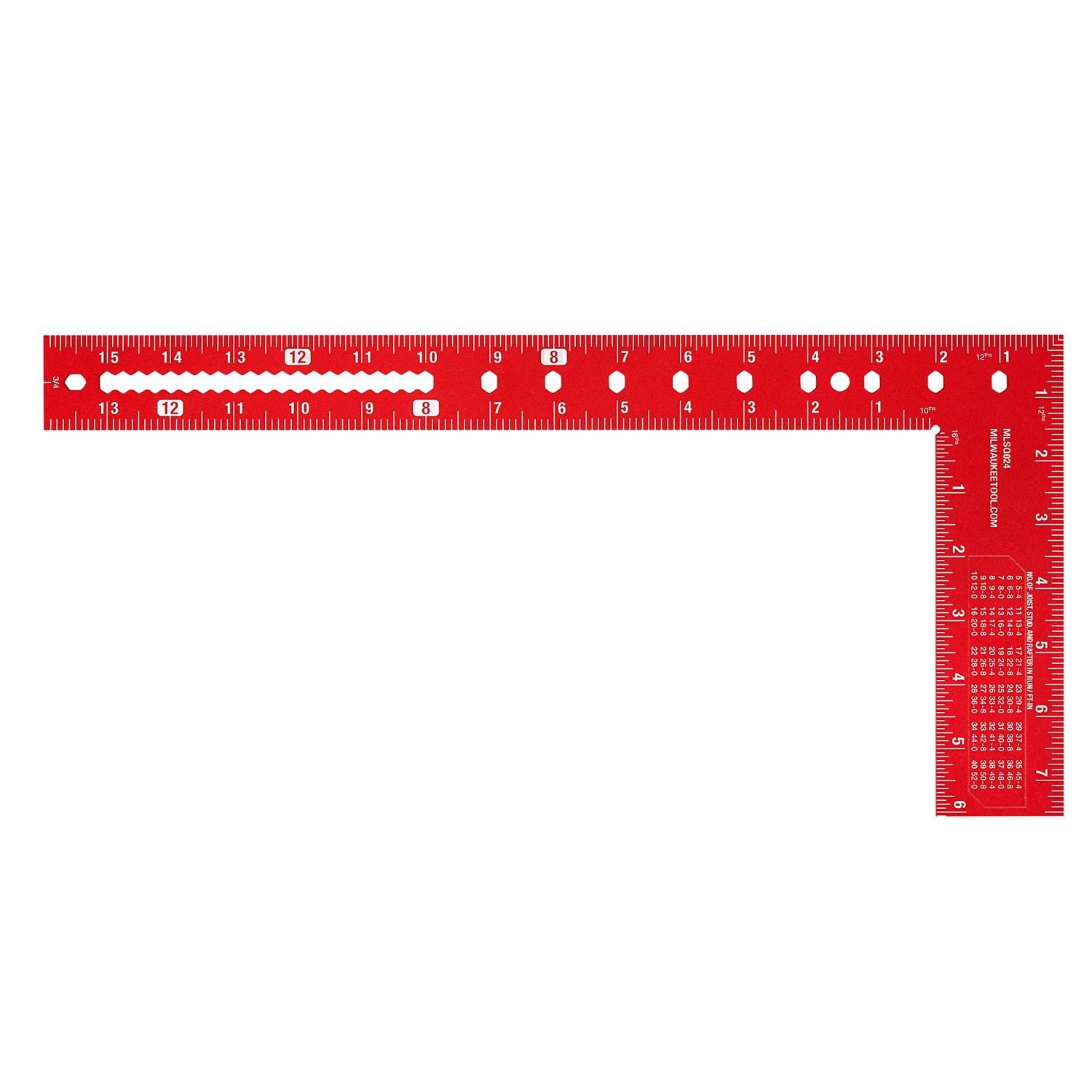 MW 16 in. L X 24 in. H Aluminum Framing Square