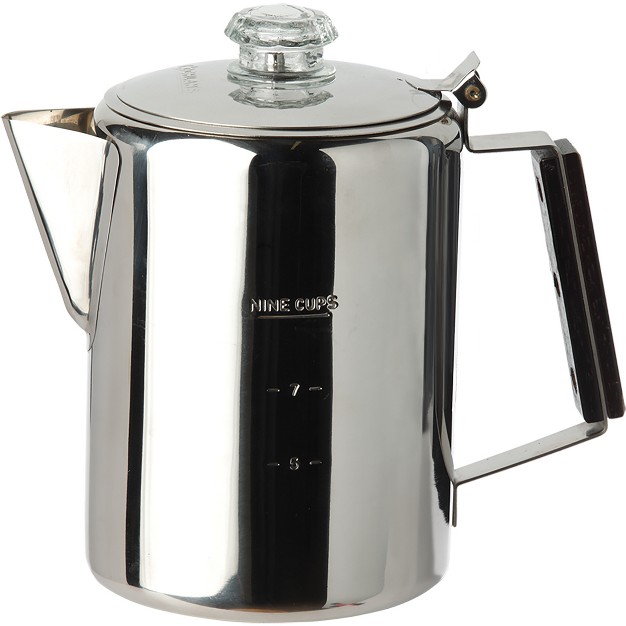 Coghlan x27 s 9 cup Stainless Steel Coffee Pot