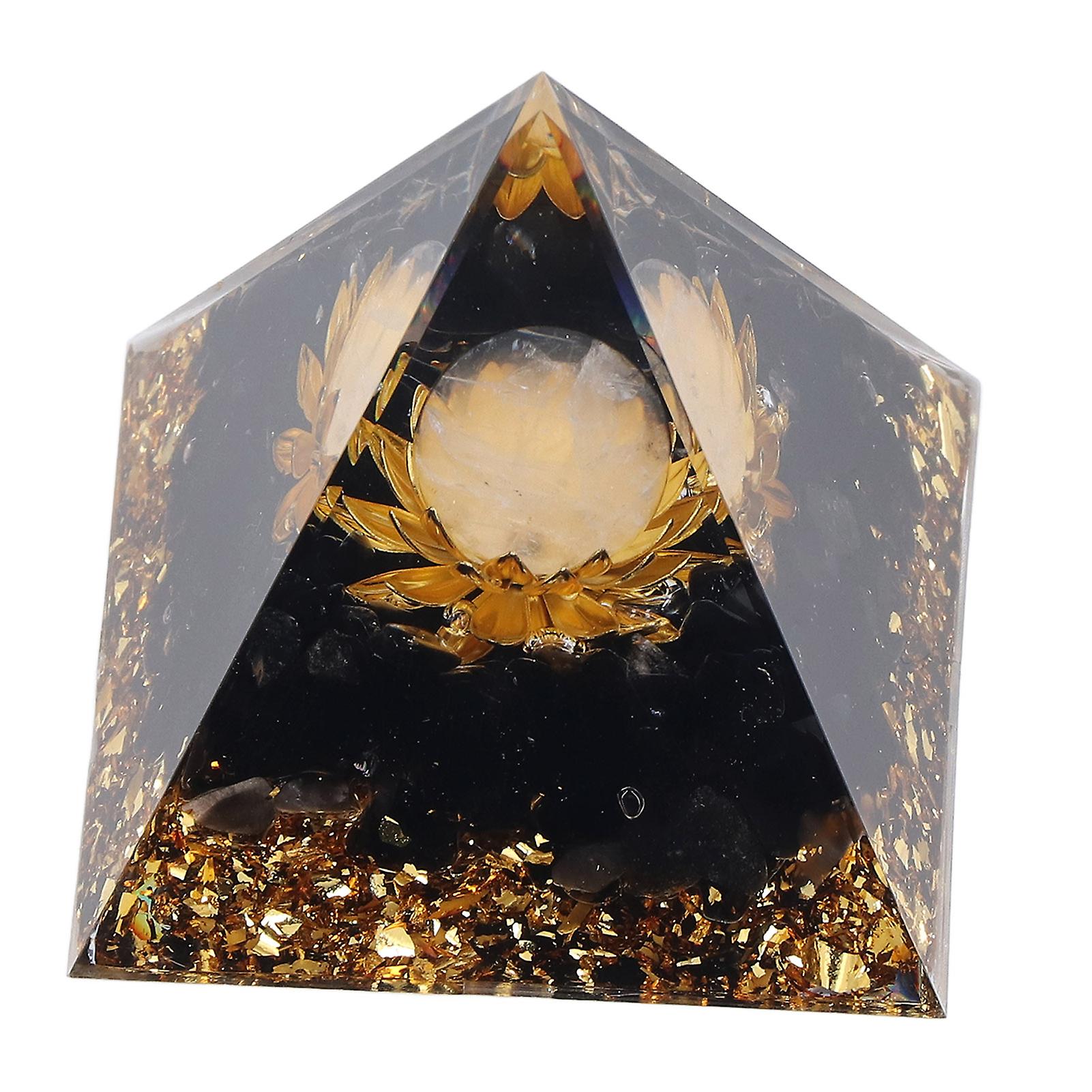 Orgone Healing Pyramid Energy Balancing Positive Power Stone Pyramid Decoration For Meditation Bedroom Office