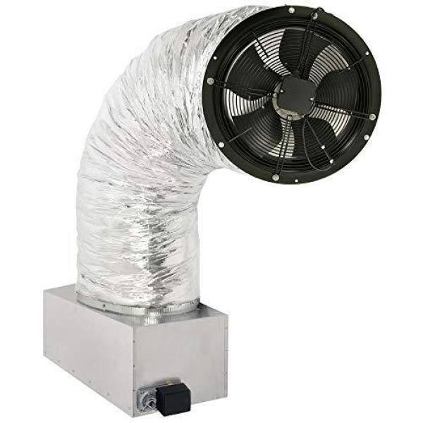 CENTRIC AIR 3.4W Whole House Fan 3242 CFM (HVI-916 Certified Airflow Rating) 2-Speed Wall Switch with TimerTemp Control R50 Damper CentricAir 3.4(R50W)