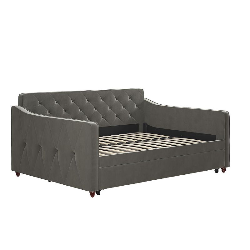 Novogratz Upholstered Full Daybed and Twin Trundle 2-piece Set