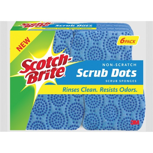 ScotchBrite Scrub Dots NonScratch Sponge  MMM203064