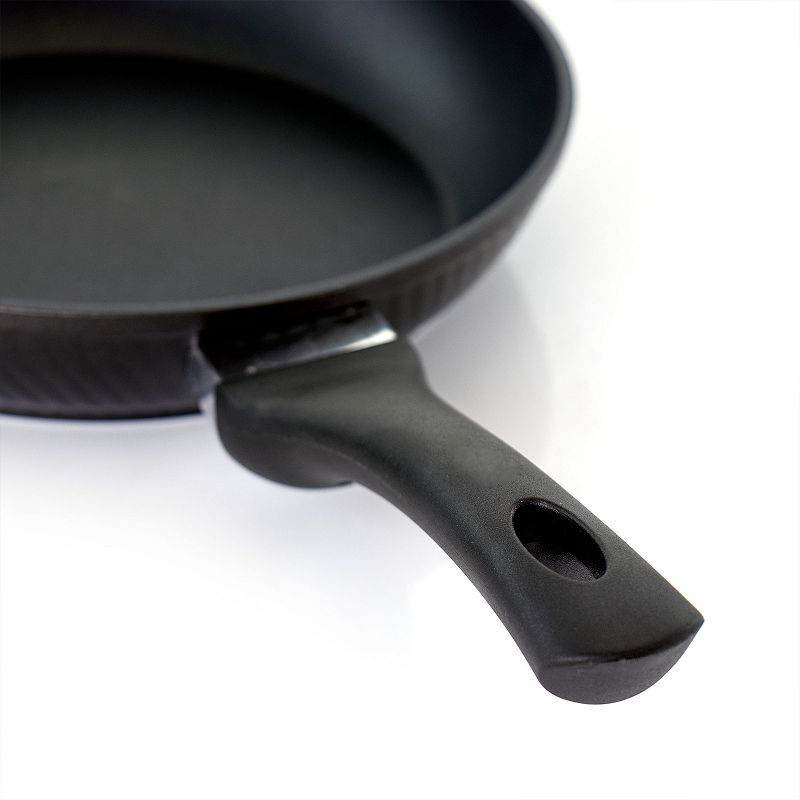 Oster Cocina Kono 9.5 Inch Aluminum Nonstick Frying Pan in Black with Bakelite Handles