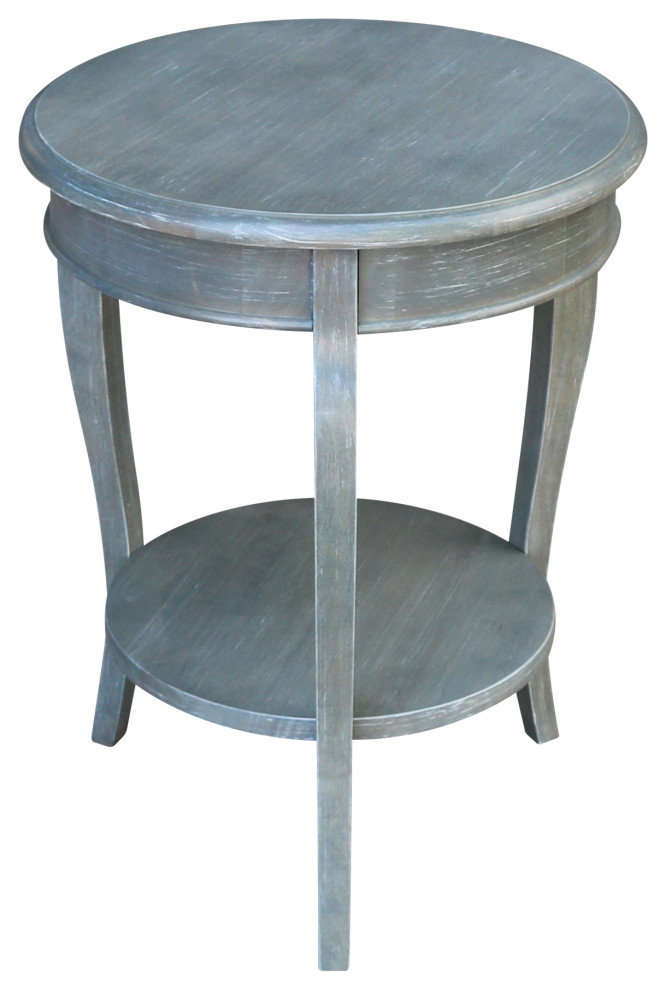 Cambria Round End Table   Farmhouse   Side Tables And End Tables   by International Concepts  Houzz