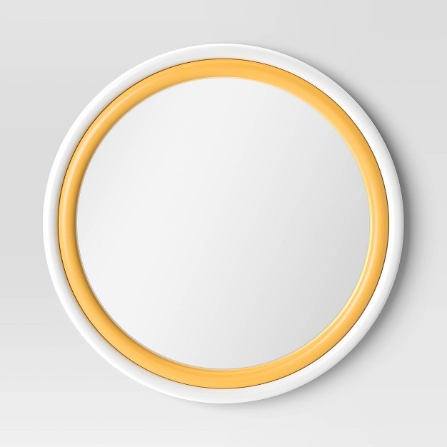 Two Tone Layered Circle Kids x27 Mirror White