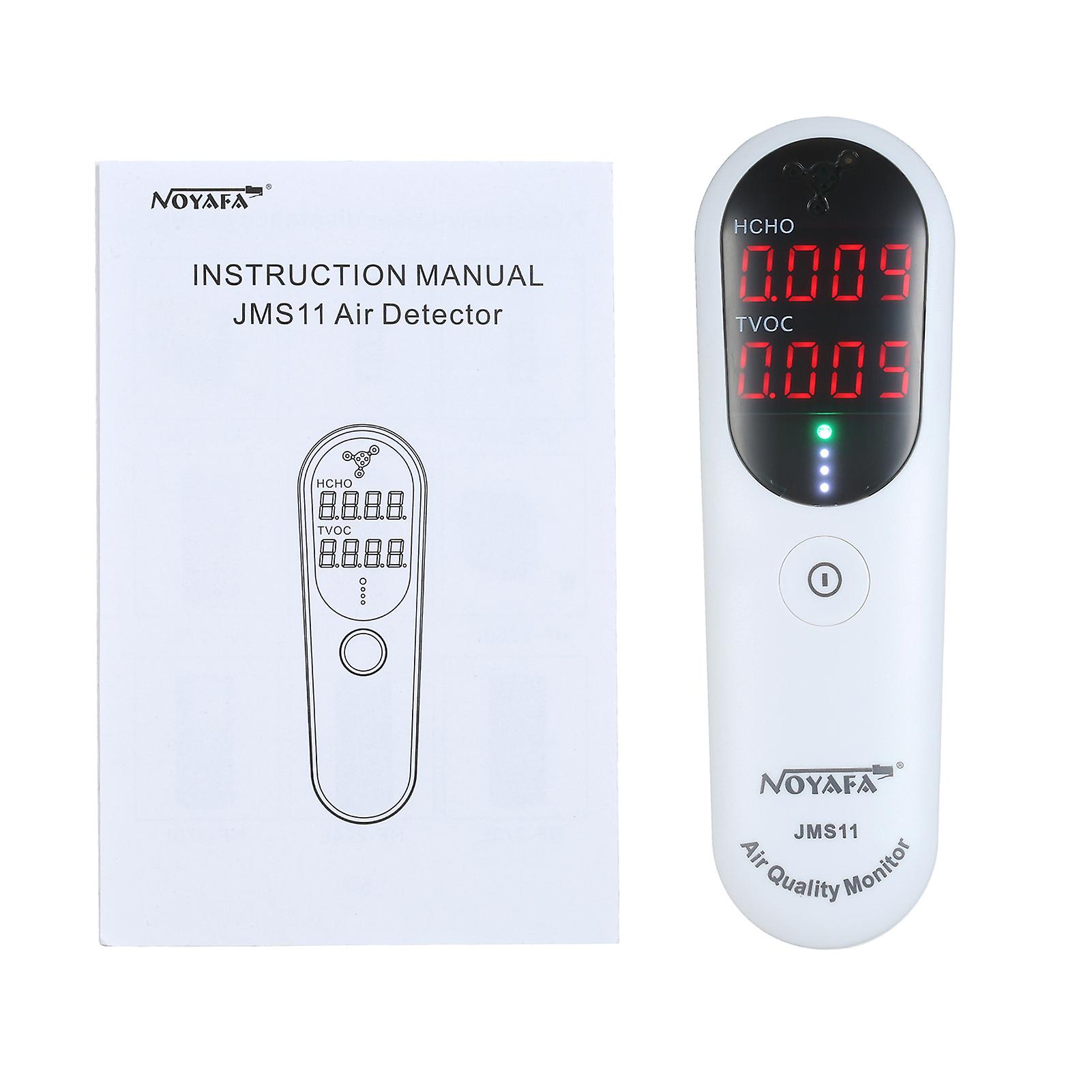 Noyafa Portable Formaldehyde Detector Indoor Air Quality Monitor Hcho And Tvoc Monitor With Audible Alarm Led Indicator For Home Hvac System No.291168