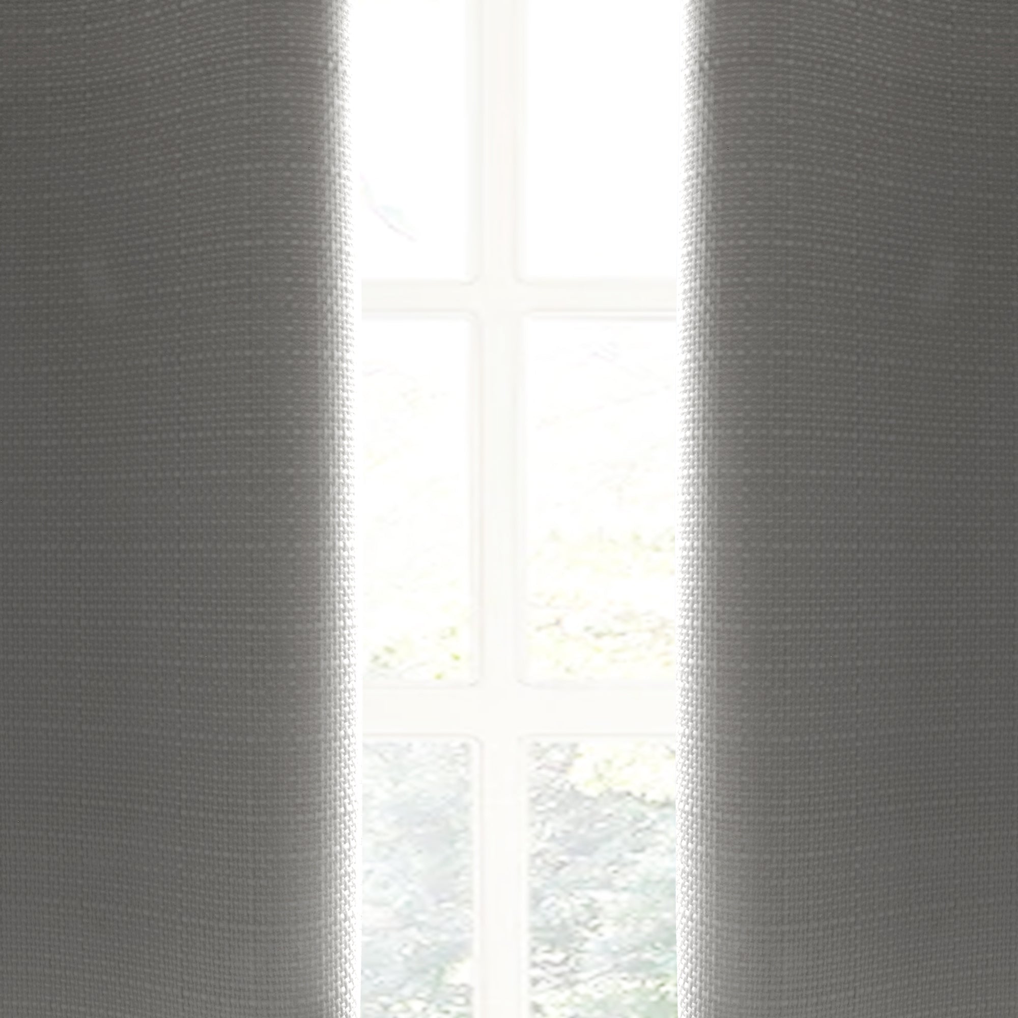 Faux Linen Absolute Blackout Window Curtain Panel