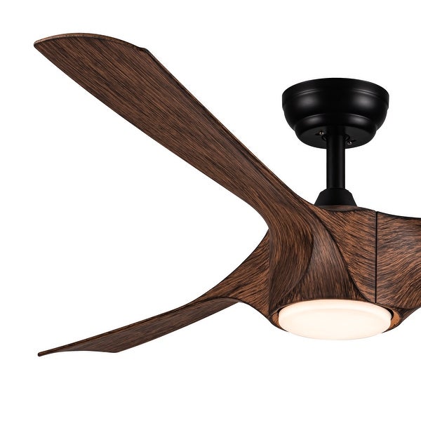 56 In.Intergrated LED Ceiling Fan with Wood Grain ABS Blade Shopping - The Best Deals on Ceiling Fans | 41719742