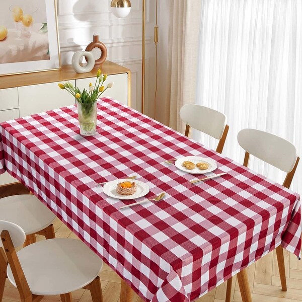 Yarn Dyed Buffalo Checkered Tablecloth