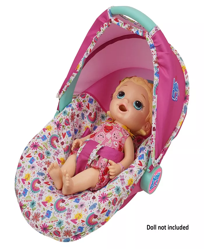 Baby Alive Deluxe Pink  Rainbow Doll Car Seat