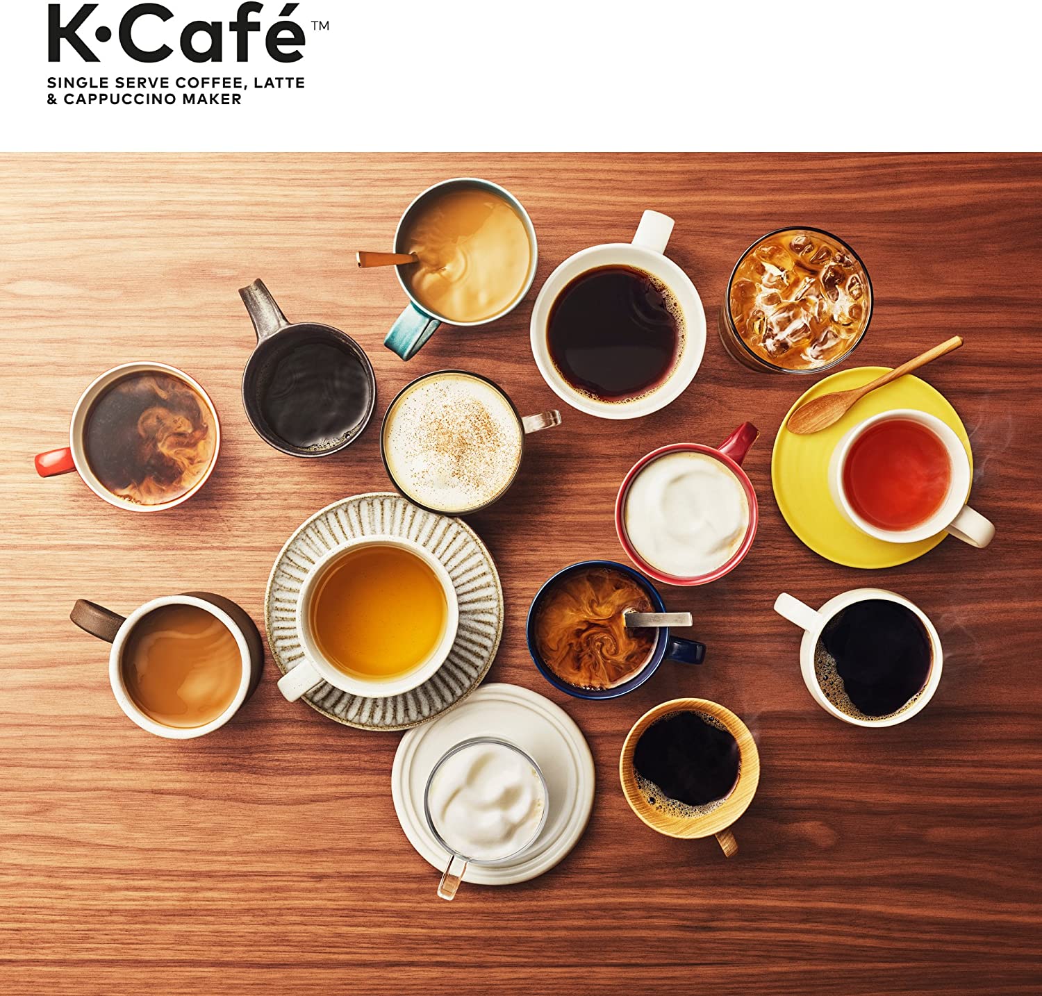 K-Cafe Single-Serve K-Cup Coffee Maker, Latte Maker and Cappuccino Maker, Comes with Dishwasher Safe Milk Frother, Coffee Shot Capability, Compatible With all K-Cup Pods, Dark Charcoal