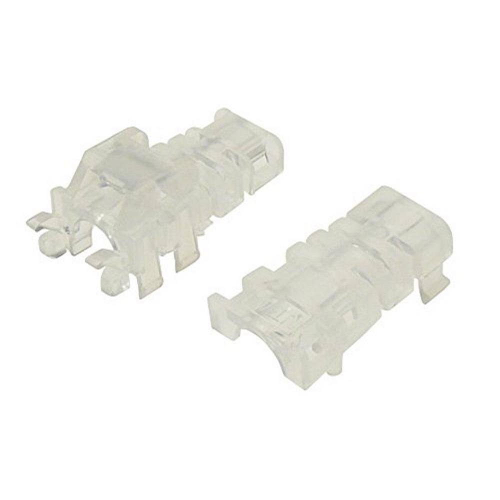 NTW net-Lock Lockable Cat5e RJ45 Snap-On Strain Relief Convertible Boots NL-SRNRT-CL5