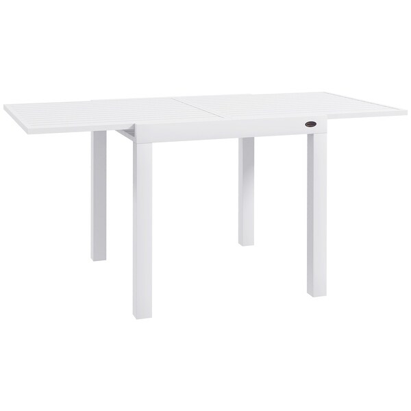 Outsunny Expandable Patio Dining Table for 46，35.5