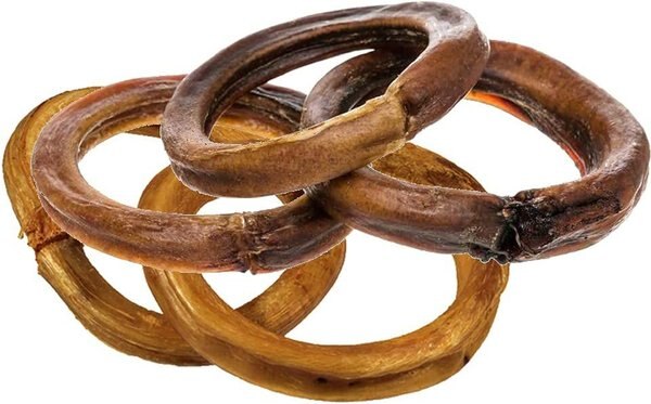 HOTSPOT PETS 3-4-inch Beef Bully Stick Rings Chews Dog Treats